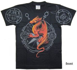 RED FIRE DRAGON Rock Eagle Discharge T Shirt D45 New Size M