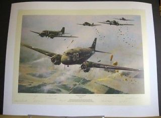 The Road to the Rhine C 47 Dakota Airborne Robert Taylor Signed
