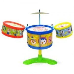 Pororo Mini Lovely Music Drum Playing Kit Set for Baby Children