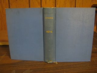 University of Michigan 1920 21 Course Catalog Rare Book Education