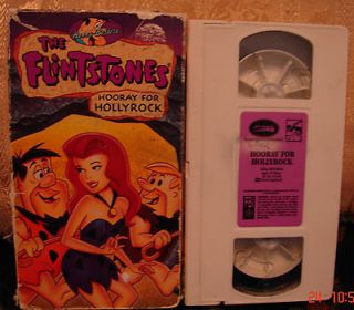 Hanna Barberas The Flintstones HOORAY FOR HOLLYROCK Vhs Video RARE