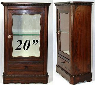 Antique French Rosewood 20 Miniature Bru Doll Sized Armoire, Display