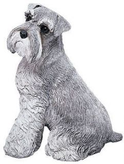 Gray Schnauzer Dog Statue/Sculptu re by Sandicast  OS360