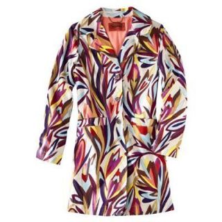 NEW Missoni for Target   Womens Floral Colore Trench Coat Jacket  XS