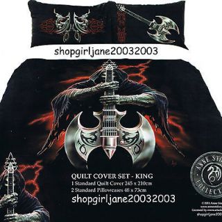 Anne Stokes   Rock God   Australian King Bed Quilt Doona Duvet Cover
