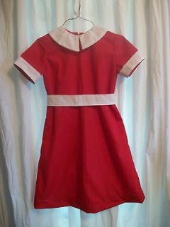 ORPHAN ANNIE RED DRESS/COSTUME   SZ  7  NEW