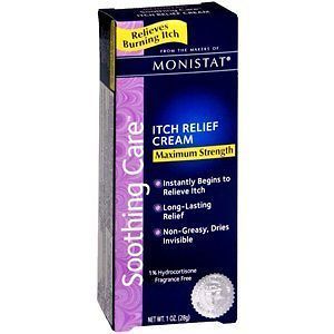 MONISTAT Itch Relief Cream MAXIMUM STRENGTH Anti Itch Creme 1oz 28g