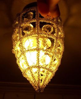 Crystal glass chandelier globes candle shade cone lamp lantern