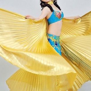 Golden Belly Dance Dancing Costume Isis Wings Dance Wear Wing