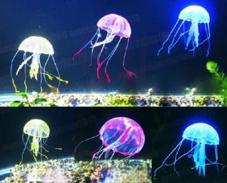 Glowing Effect Vivid Jellyfish for Aquarium Fish Tank Garden Pool