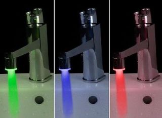 new style Temperature Sensor LED Light Water Faucet Tap 3 Color RGB