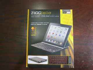ZaggFolio Case w Bluetooth Keyboard For Apple iPad 3 & 2 Alligator
