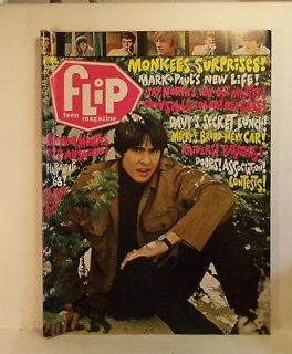 April 1968 FLIP Teen Magazine MONKEES Rascals JIM MORRISON Jay North