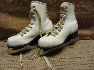 Vintage Childs Ice Skates Old Antique Skate Shoes Riveted Roller