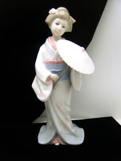 Vintage KPM Porcelain Figurine Geisha Parasol