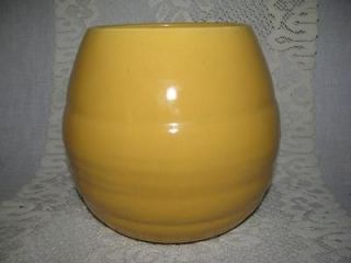Vintage BAUER Yellow Ringed Beehive Cookie Jar