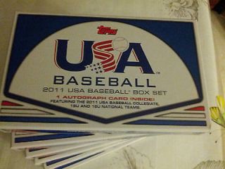 2011 Topps USA Baseball Retail Sets Complete w/ (4) Autograph Auto