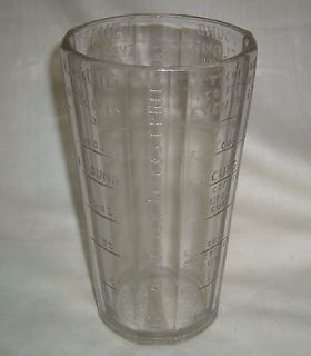 ANTIQUE c1910 SILVERS BROOKLYN SANITARY GLASS MEASURING DRY SOLID
