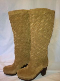 NIB Ugg Australia Arroyo Weave Clog Tall Boot 3363, Brown, size 7,8