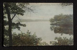 1908 Lake Cochituate Rotograph Natick MA Middlesex Co Postcard