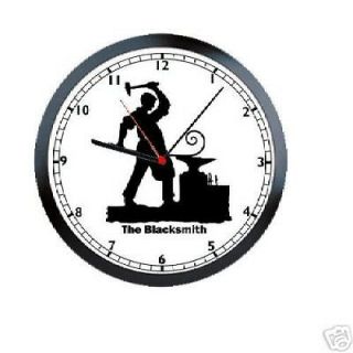 The Blacksmith Anvil Tools Art Iron Worker Sign Wall Clock #82