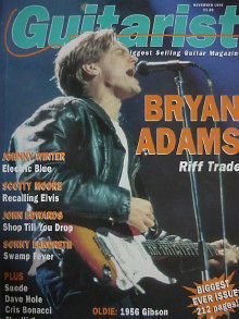 GUITARIST NOV 1992   BRYAN ADAMS/JOHNNY MOORE/SCOTTY MOORE