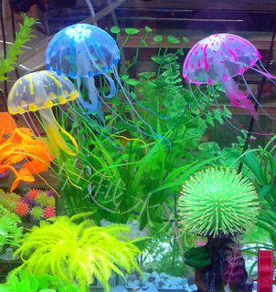 3pc fish tank aquarium decoration,artificial sea Jellyfish 3 colors