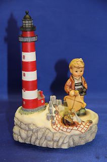 pc Goebel Germany By The Sea Light House / Windy Wishes Figurine