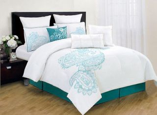 13 Piece Queen Argusville Embroidered Bed in a Bag Set