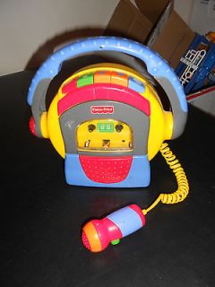 FISHER PRICE KID TOUGH TUFF CASSETTE TAPE PLAYER RECORDER WITH