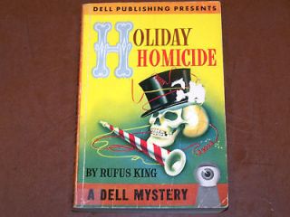 Holiday Homicide Rufus King Vintage Paperback Dell 22