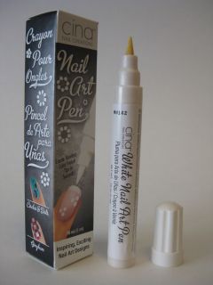 Cina Professional Salon Nail Art Pen .16oz   WHITE   IN BOX   MADE