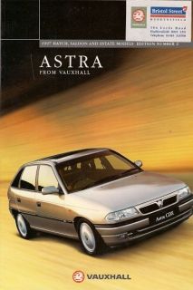 Vauxhall Astra Mk3 Hatchback Saloon & Estate 1996 97 UK Market Sales