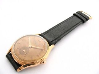 Vintage Nicolet Watch Swiss 18K Solid Gold Wristwatch