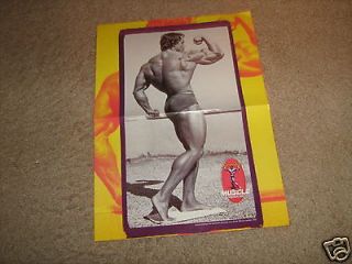 Arnold Schwarzenegger Bodybuilding Muscle Poster Santa Monica Roof Top