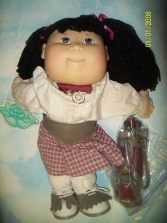 CABBAGE PATCH KIDS DOLL GOLFER VHTF LQQKE WITH CLUBS AND BAG ASIAN
