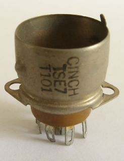 Cinch 7 Pin mica filled tube socket for OA2,OB2,3V4,6A K5,6HR6,6HS6,1