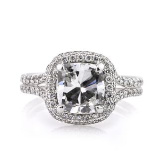 25ct Cushion Cut Diamond Engagement Ring Anniversary Ring