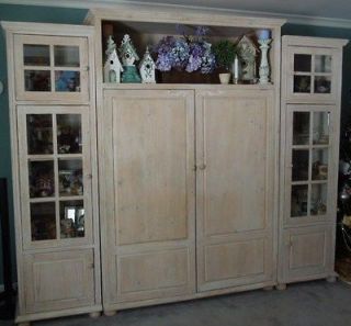 Wood Entertainment Wall Unit furniture for TV (tv, etc. not included