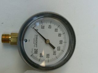 X0 Ashcroft Low Pressure Gauge 200 IWC Copper Brass water tank pipe