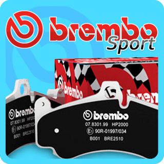 Rear BREMBO Brake Disc Pads AUDI TT Roadster 1.8 T 01 to 06 Sport