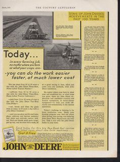 1931 JOHN DEERE FARM TRACTOR EQUIPMENT FIELD PLOW CROP