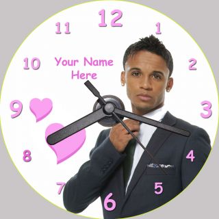 Aston Merrygold (JLS) CD Clock   with FREE stand (can be personalised)