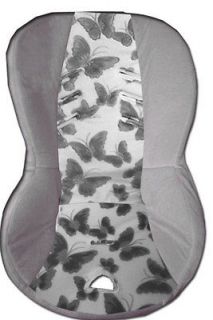 Britax roundabout baby car seat cover gray butterfly inside and gray
