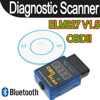 V1.5 Bluetooth OBD II OBD2 Car Auto Diagnostic Scanner Tool Adapter