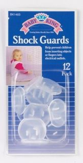 Baby King 12pc PLASTIC CHILD SAFETY OUTLET COVERS, Baby Shower, Diaper