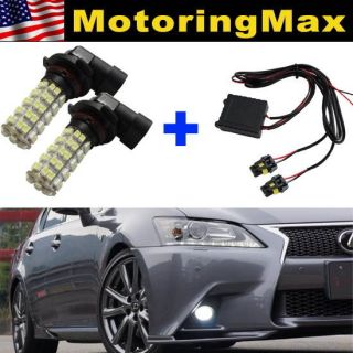 SMD 9006 HB4 LED Bulbs + Auto DRL Relay Switch For Fog Daytime Lights