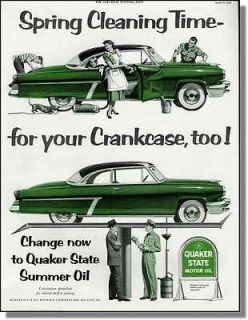 1953 Spring Car Cleaning Time   Quaker State Print Ad