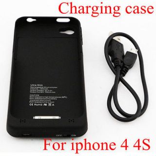 Portable External Backup power Battery Charger Case For Iphone 4 4S