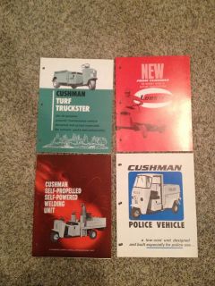 Vintage 50s Cushman Brochures (4). Great Color And Pictures. Cushman